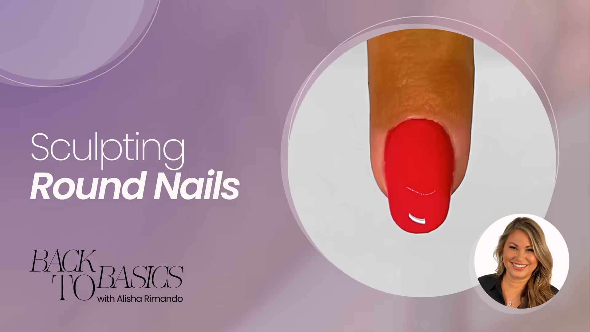Sculptured Round Nail Technique with Proper Structure