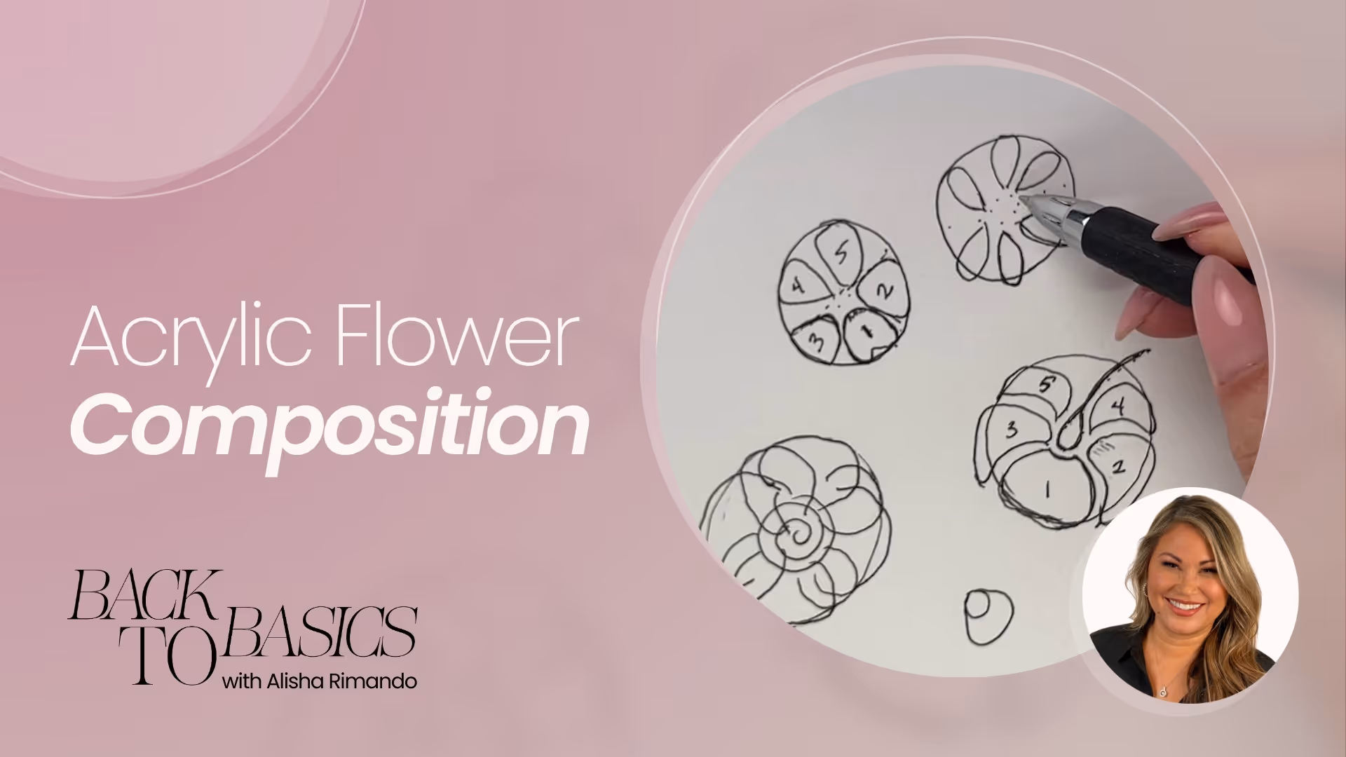 3D Flower Composition for Nail Art Design