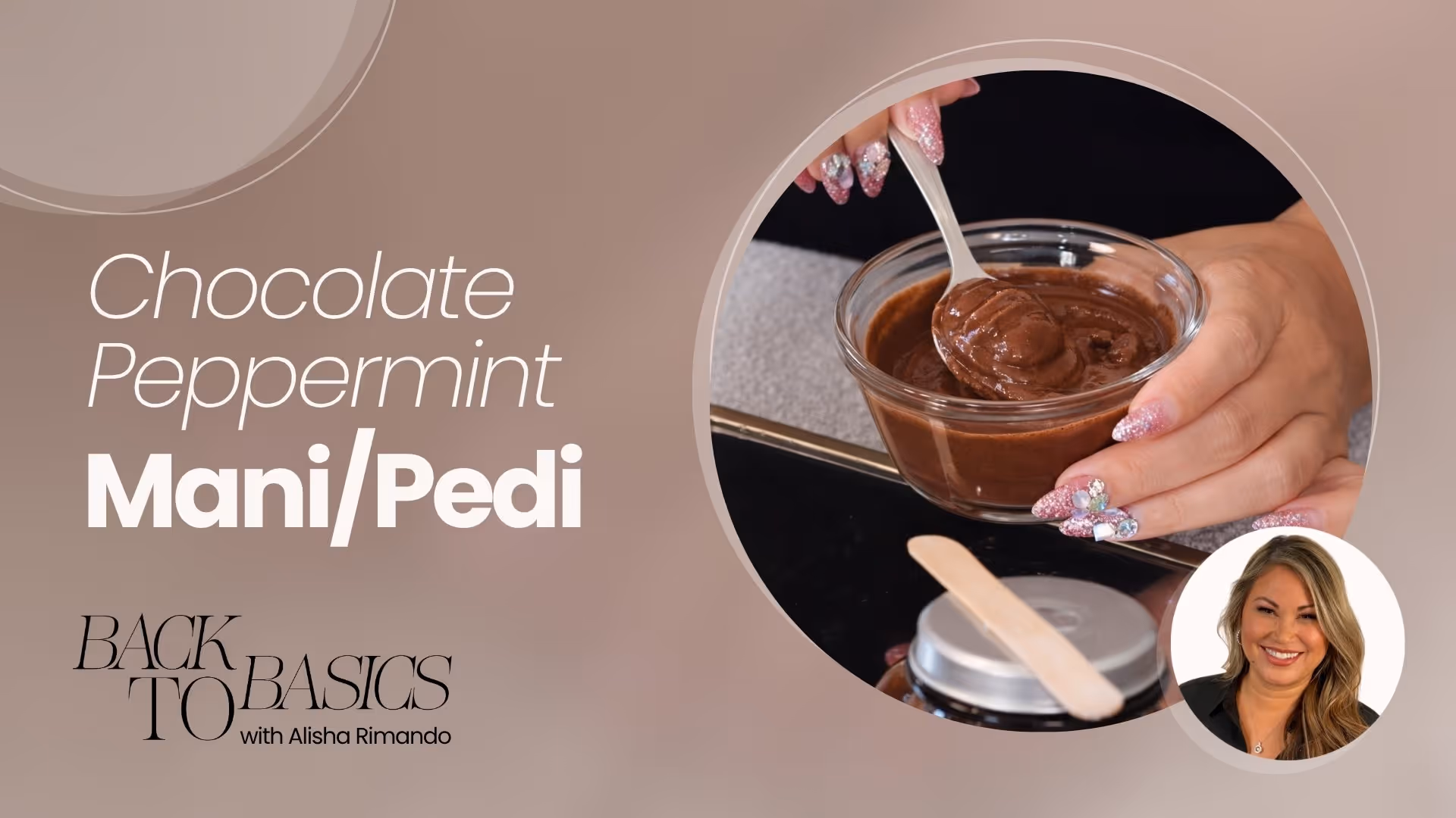 Winter Chocolate Peppermint Manicure and Pedicure Service