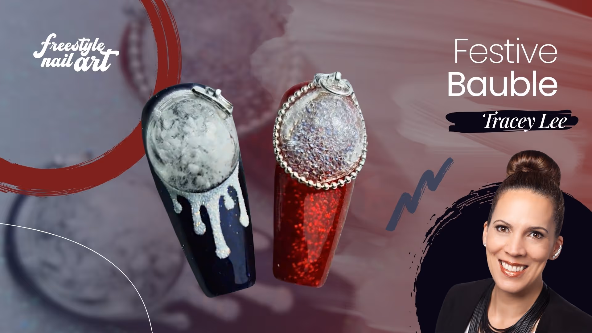 Crystal Bauble | 3D Snow Globe Nail
