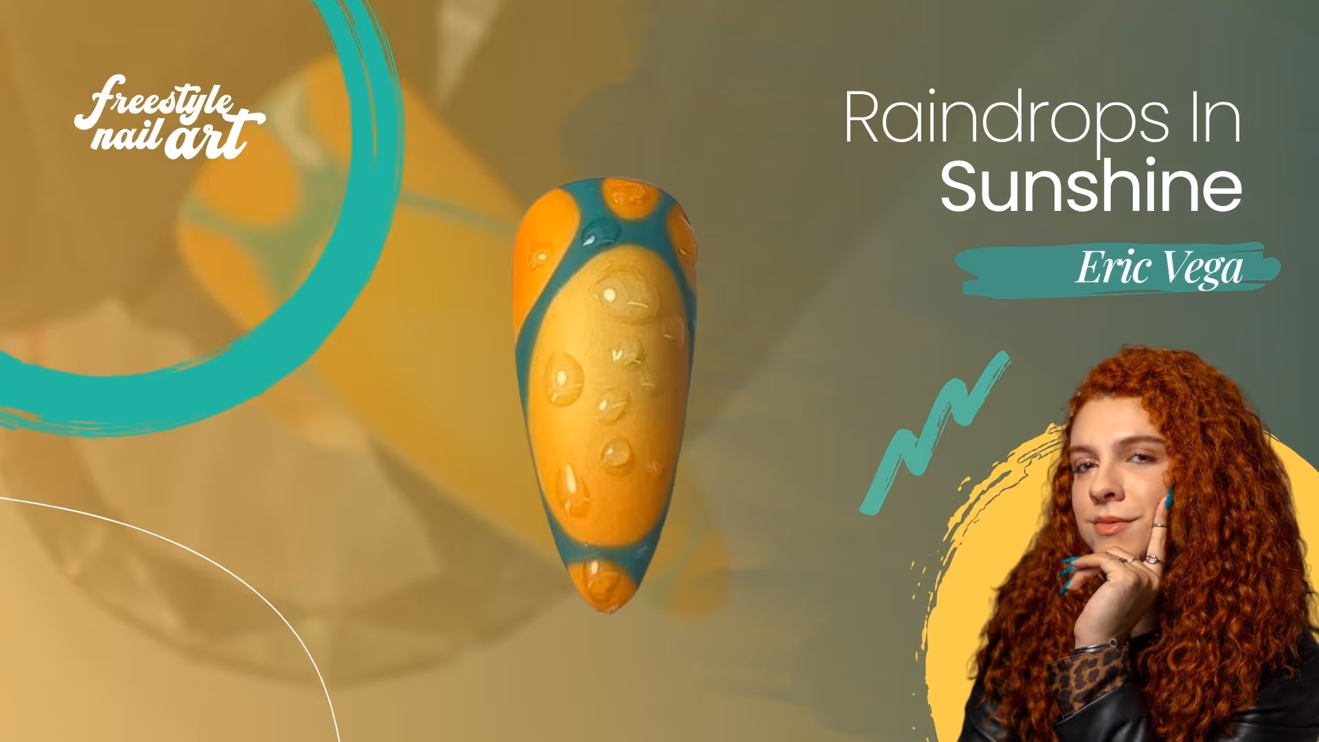 Raindrops in Sunshine | Airbrush Drip Design