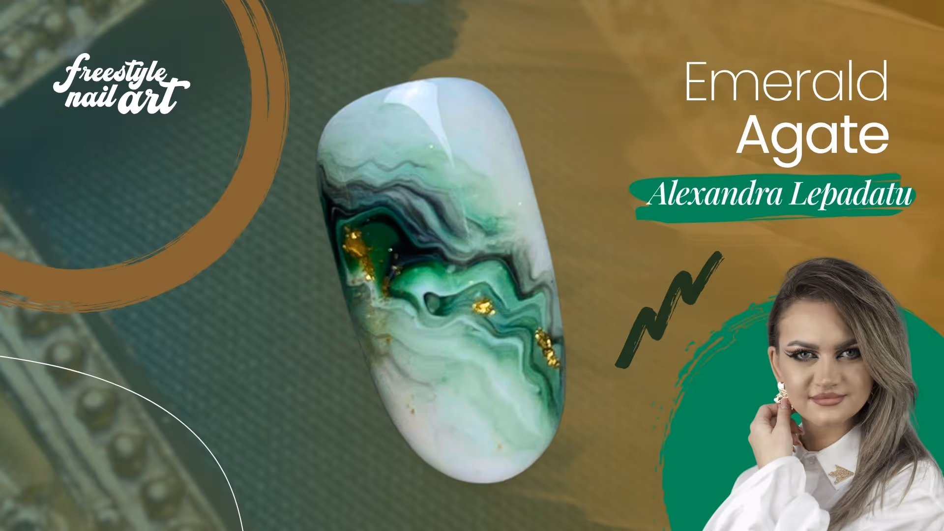 Emerald Agate | Marble Foil Design