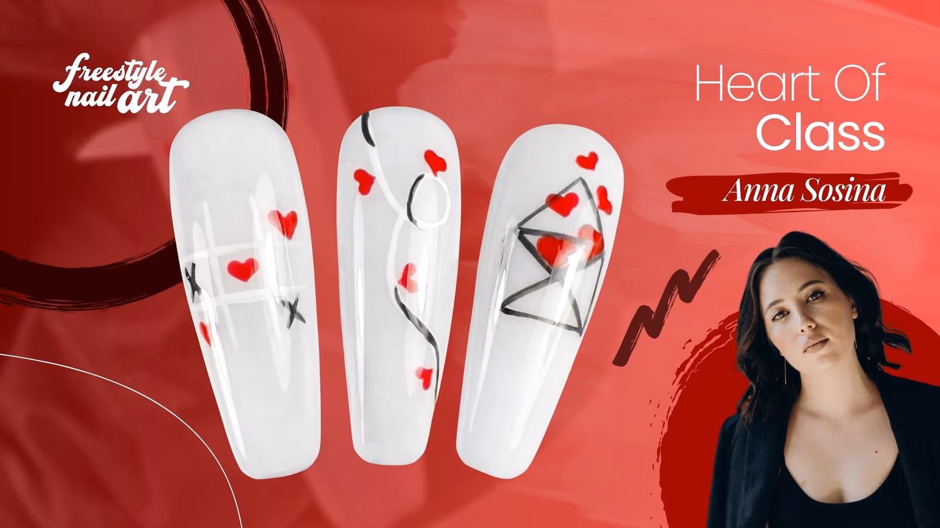 Heart of Class | Valentine Nail Design