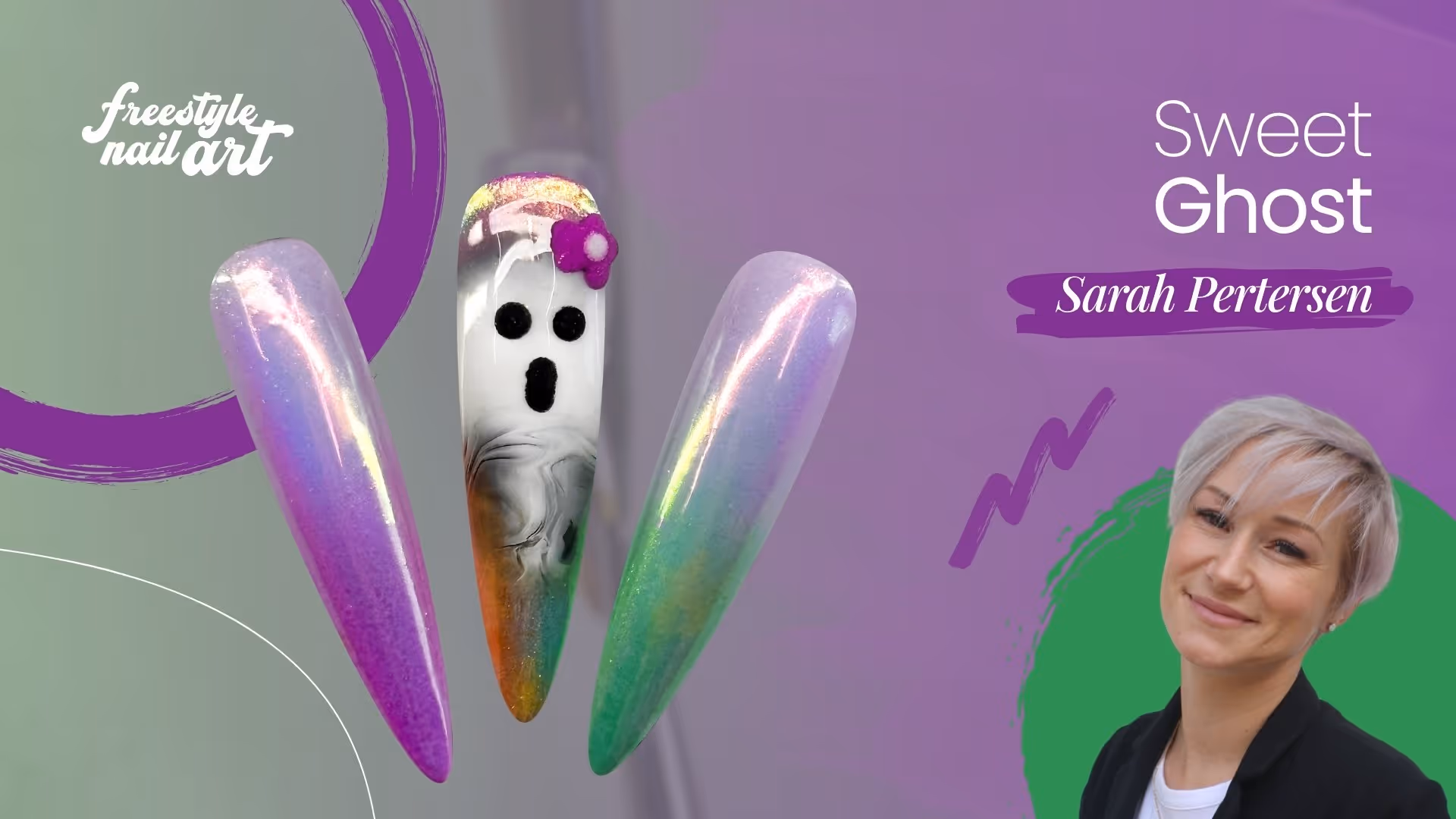 Sweet Ghost | Halloween Gel Design