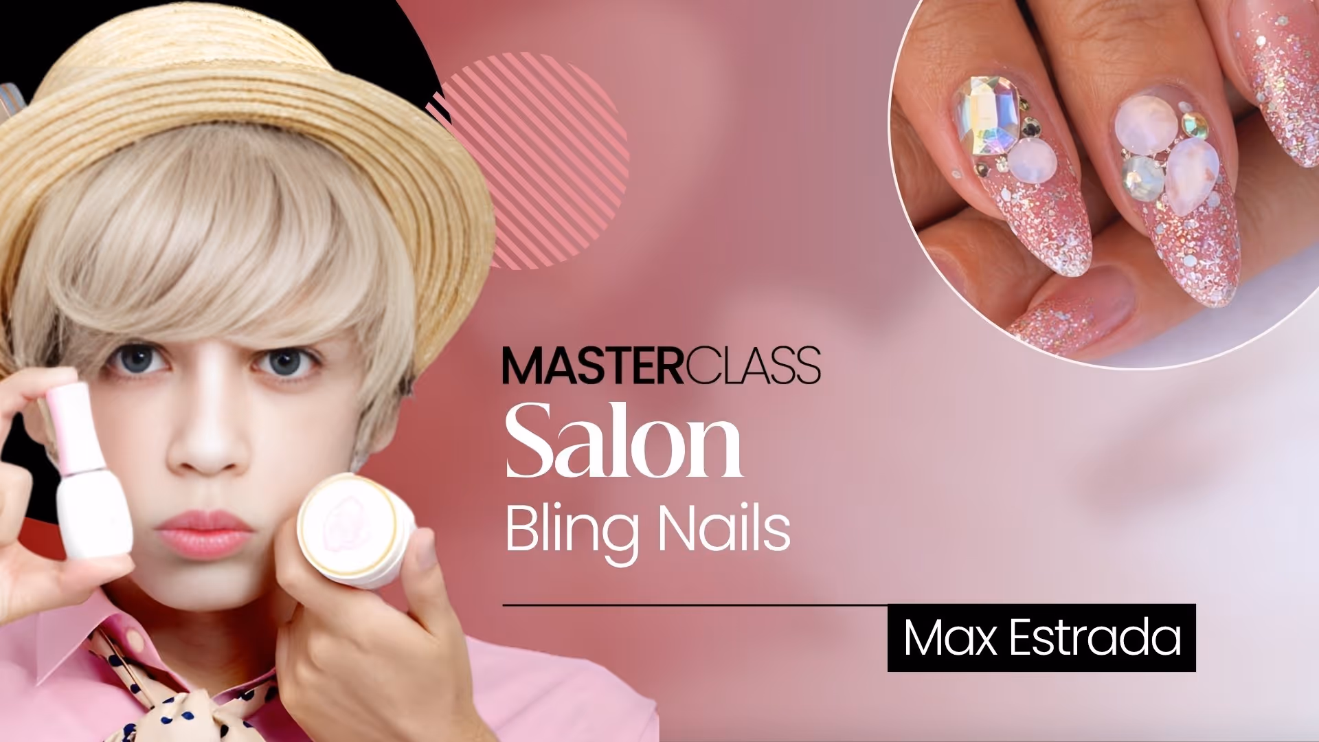 Salon Bling Nails: Crystal Placement & Retention Techniques | Max Estrada MasterClass