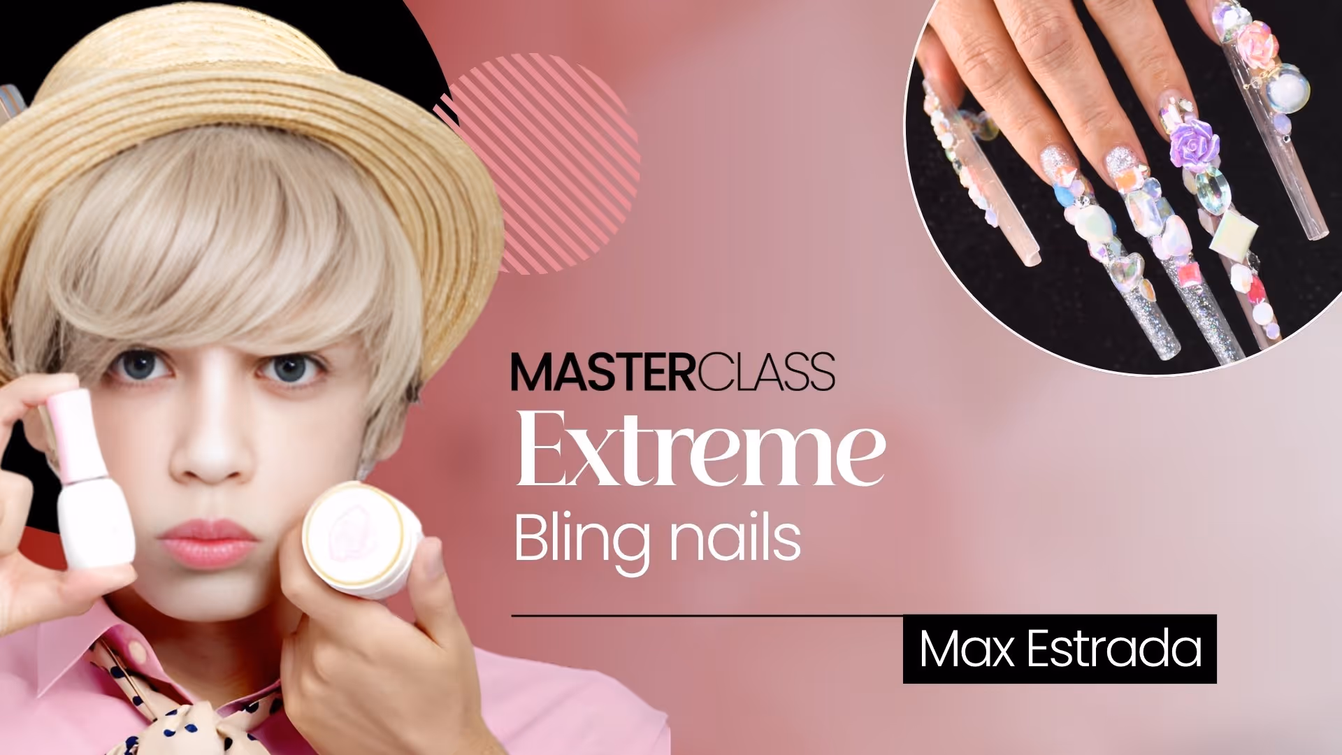 Extreme Bling Nails: Editorial & Couture Nail Art | Max Estrada MasterClass