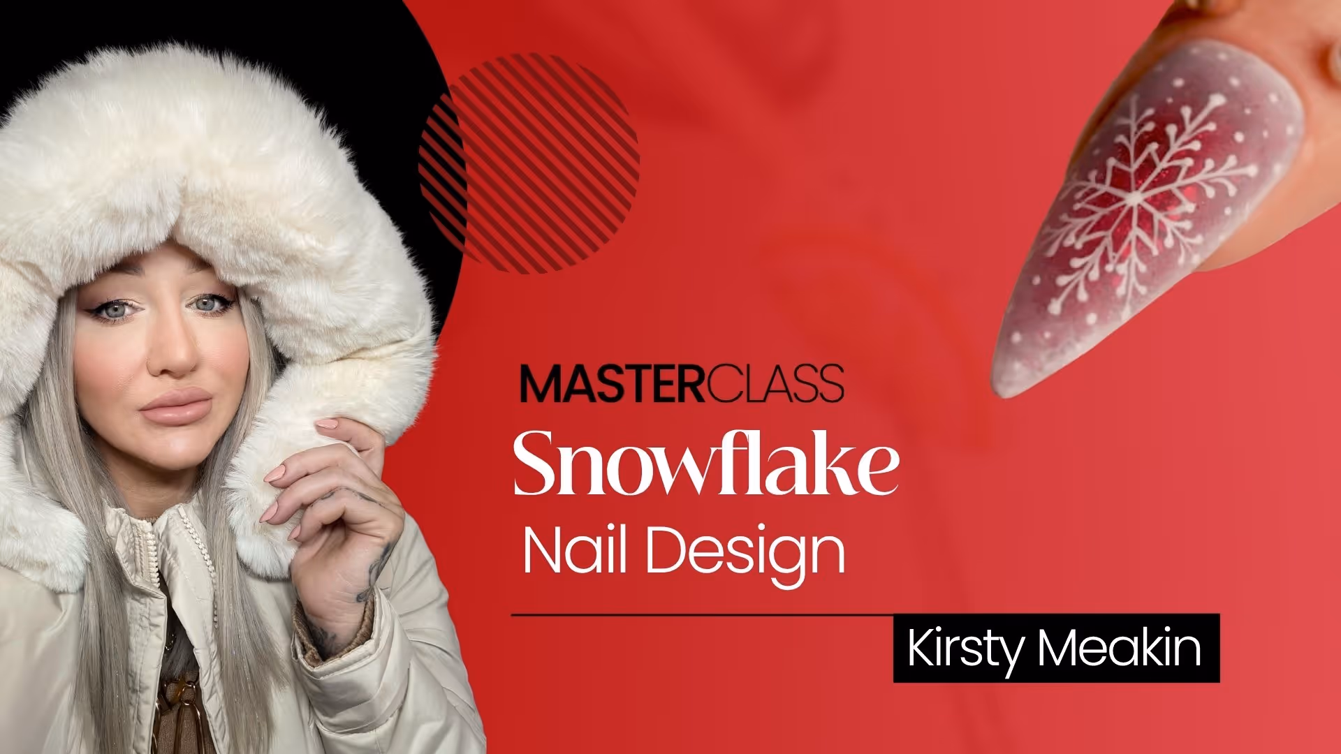 Snowflake Nails: Layered Gel Art & Winter Design | Kirsty Meakin MasterClass