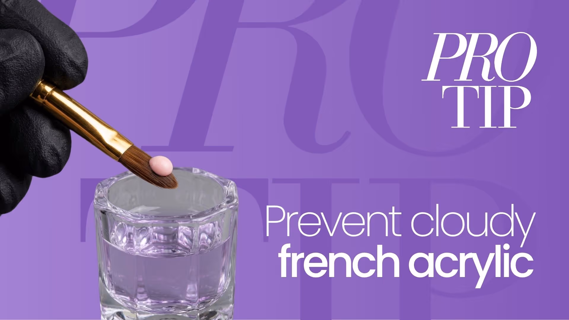 How to Prevent Cloudy Acrylic in Competition French Nails | Pro Tip