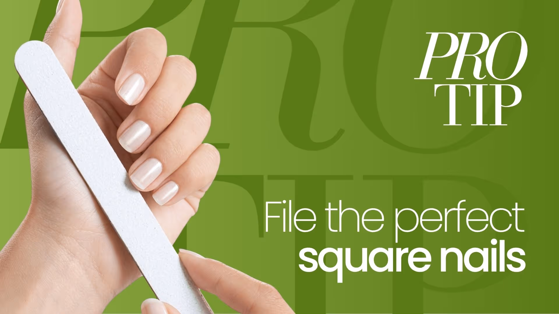 How to File Perfect Square Nails Consistently | Pro Tip