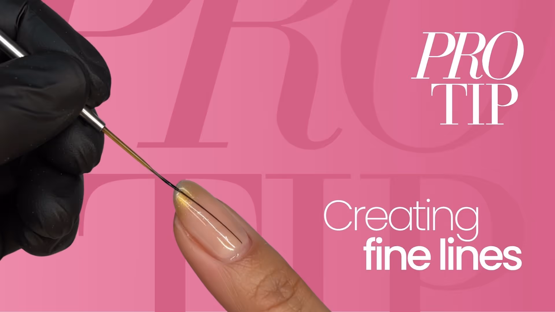 How to Create Fine Lines in Nail Art | Pro Tip