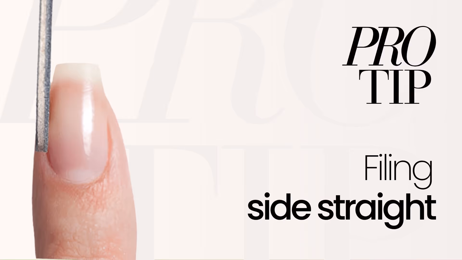 How to File Straight Nail Sidewalls | Pro Tip