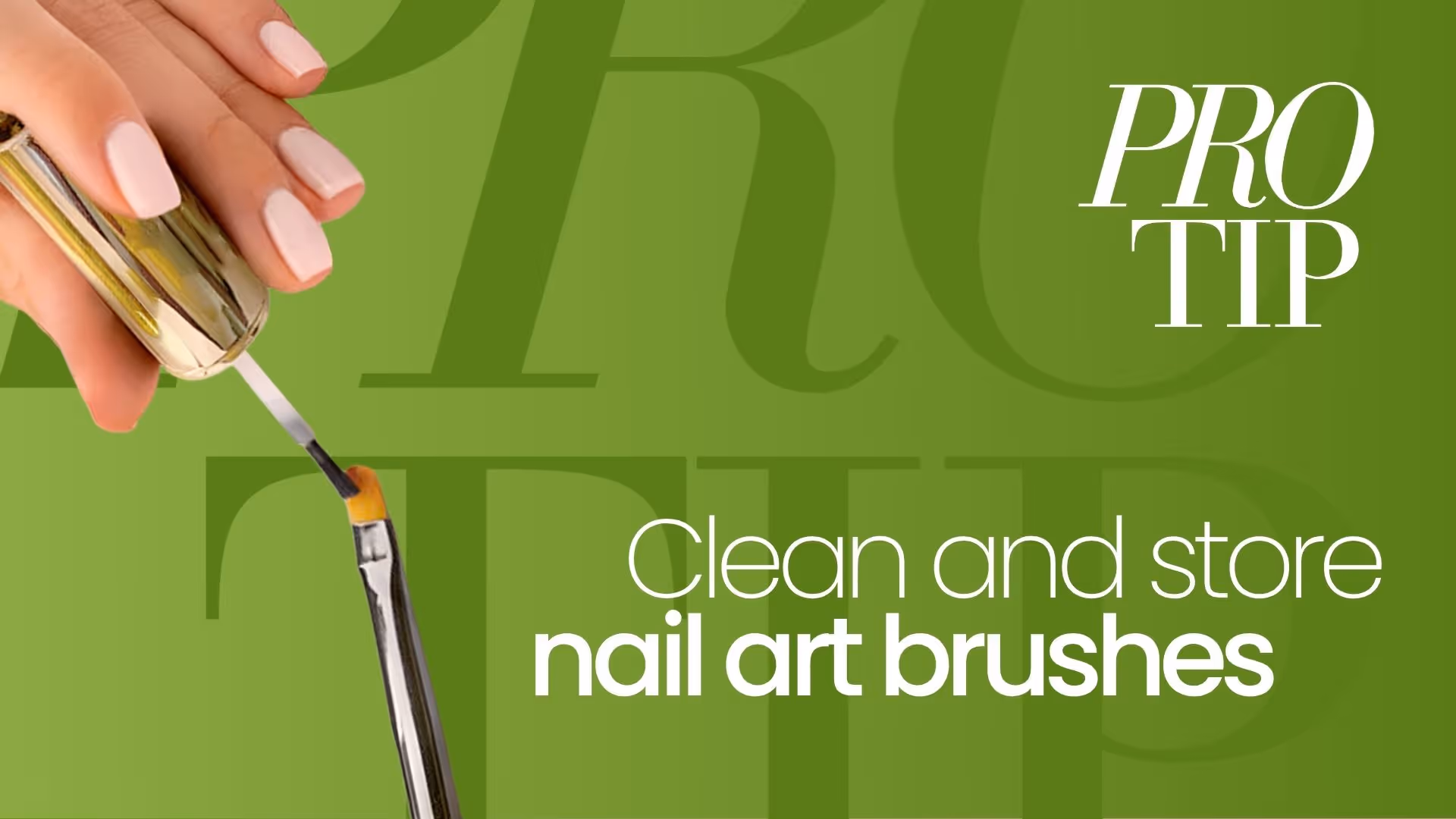 How to Clean and Store Nail Art Brushes Properly | Pro Tip