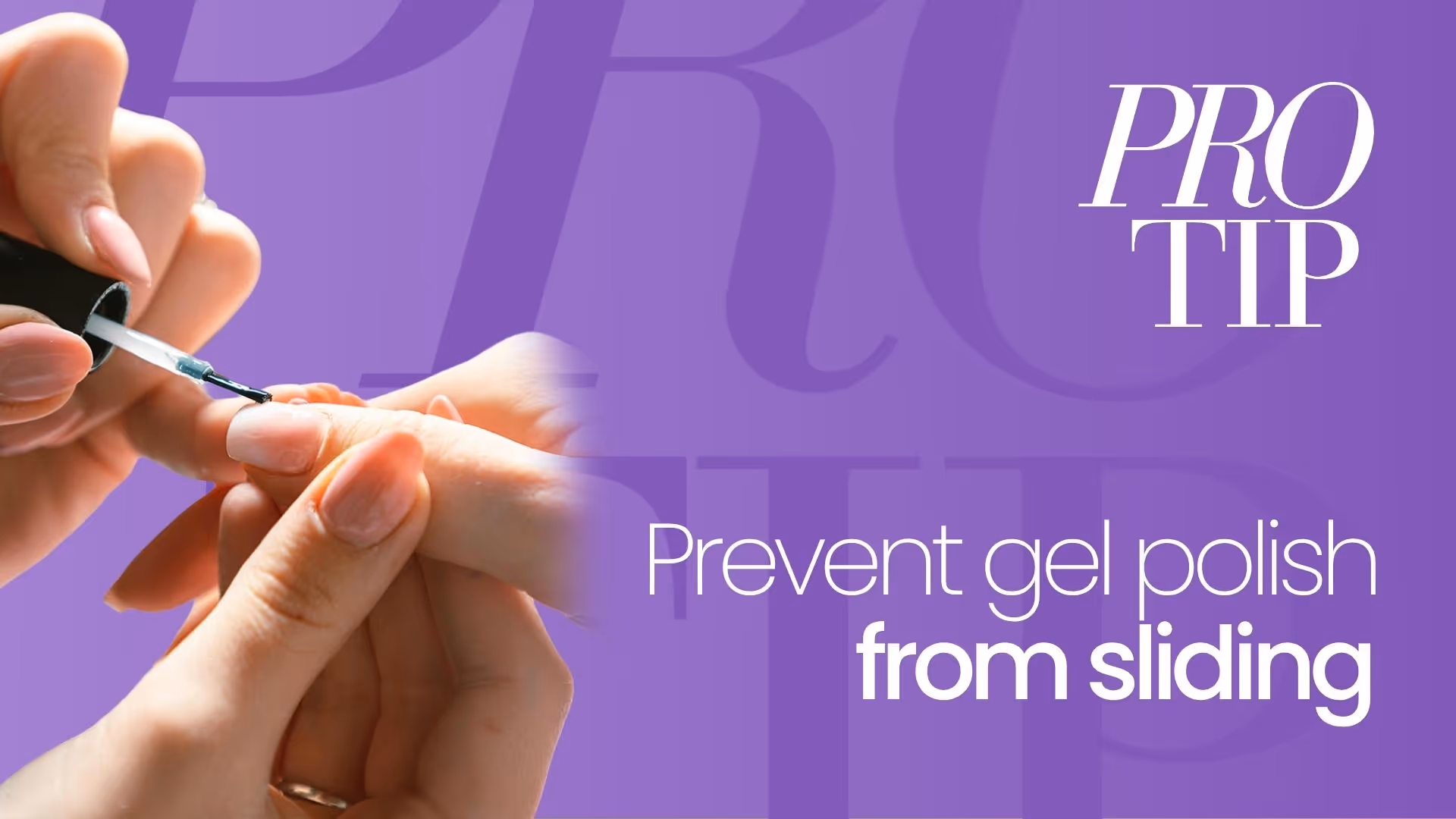 How to Stop Gel Polish from Sliding During Nail Art | Pro Tip