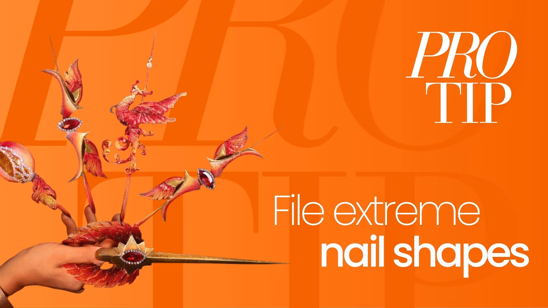 How to File Extreme Nail Shapes with Precision | Pro Tip