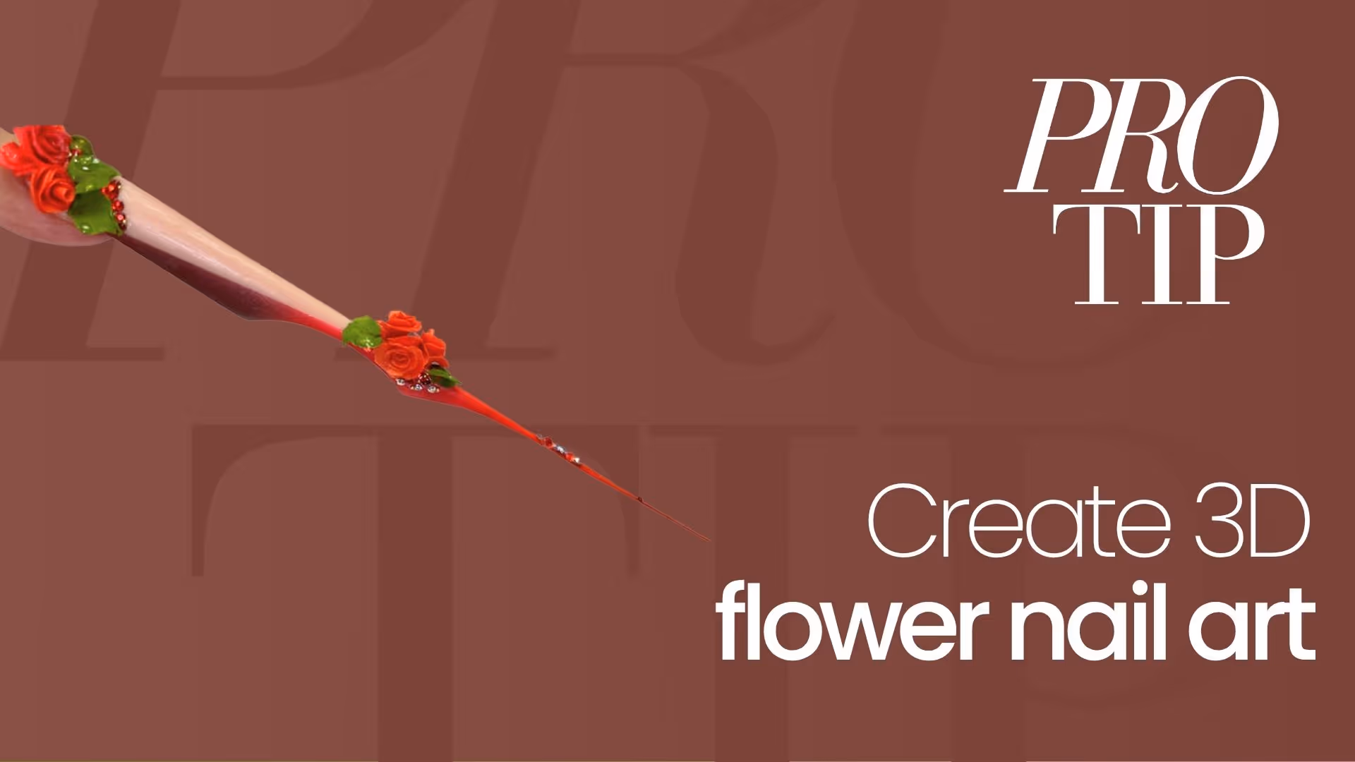 How to Create 3D Flower Nail Art with Dimension | Pro Tip