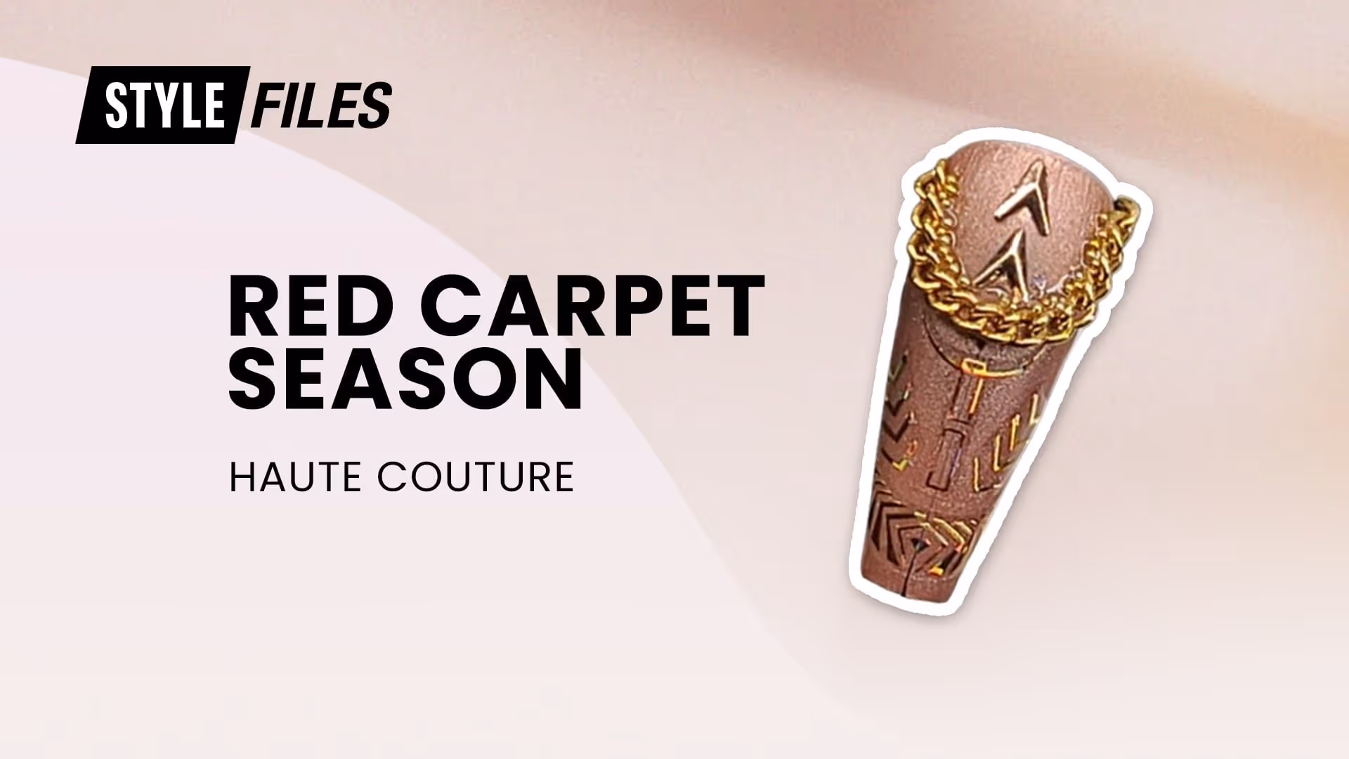 Red Carpet Nails: Grammy-Inspired Chain & Metal Design