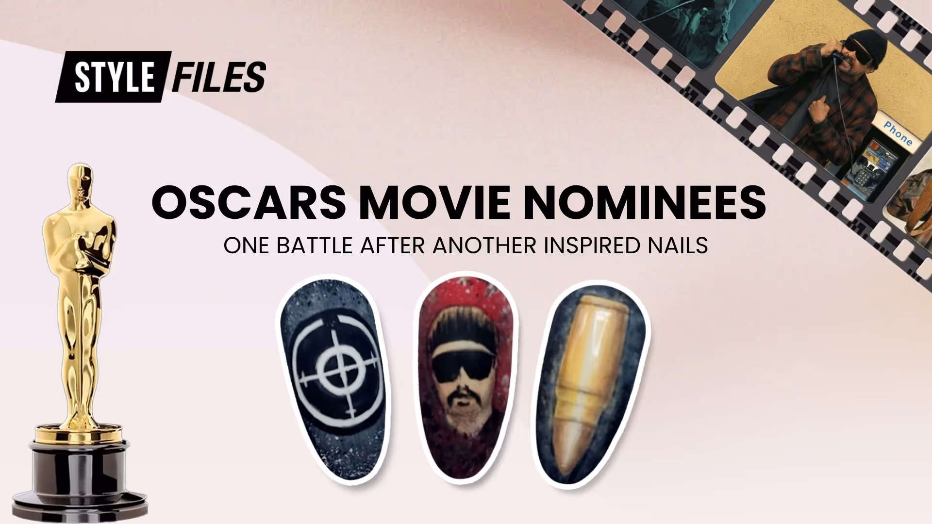 Oscars Nails: One Battle After Another Inspired Nail Design