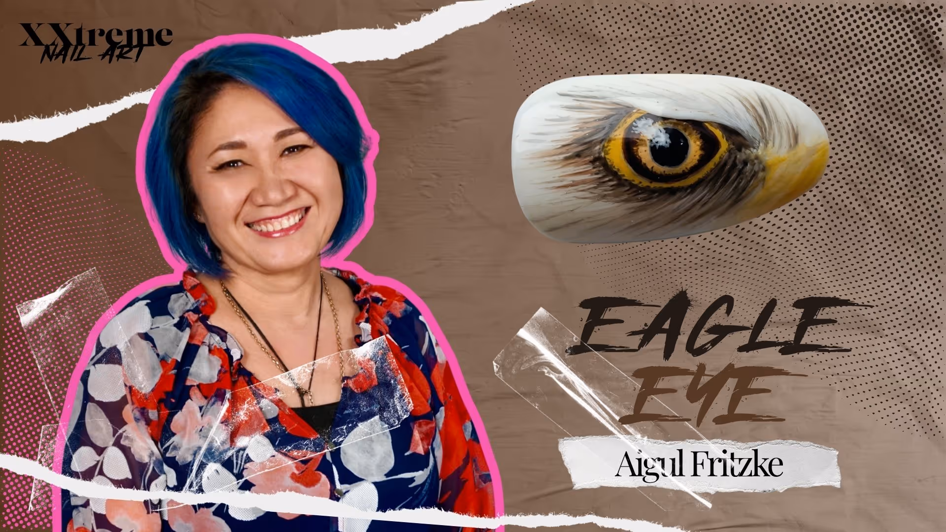 Realistic Eagle Eye Nail Art with Aigul Fritzke | XXTREME Nail Art