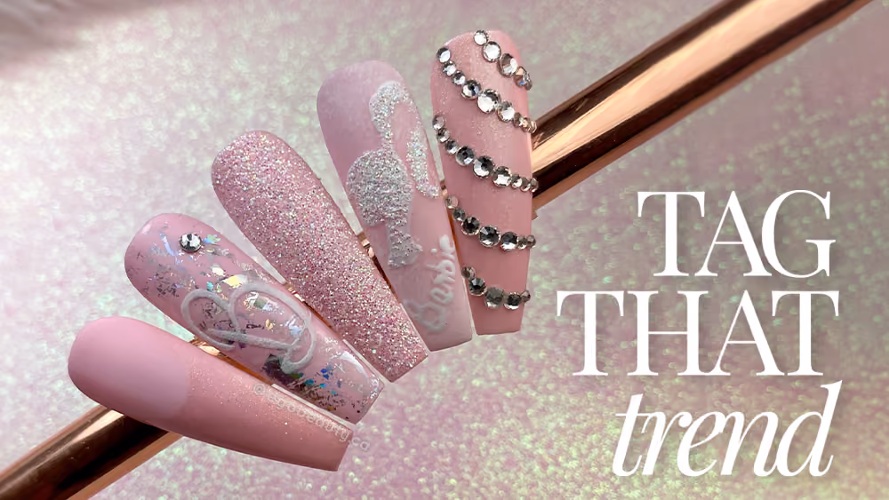 Barbie Inspired Pink Foil Nail Art Tutorial