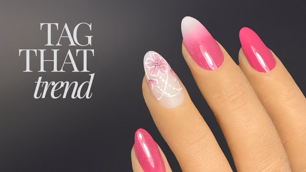 Floral Feature Nail Art Tutorial for Salon Clients