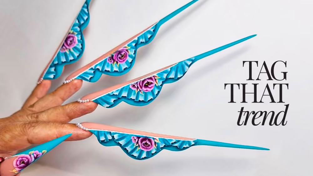 Lace Effect Design on Extreme Nails Tutorial