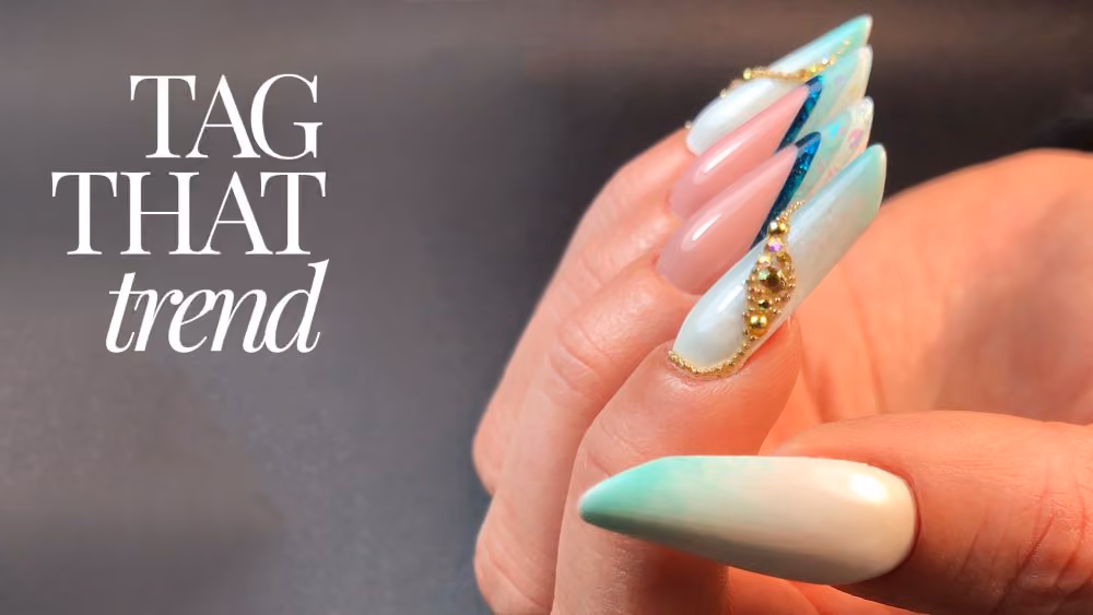 Green Goddess 3D French Nail Tutorial