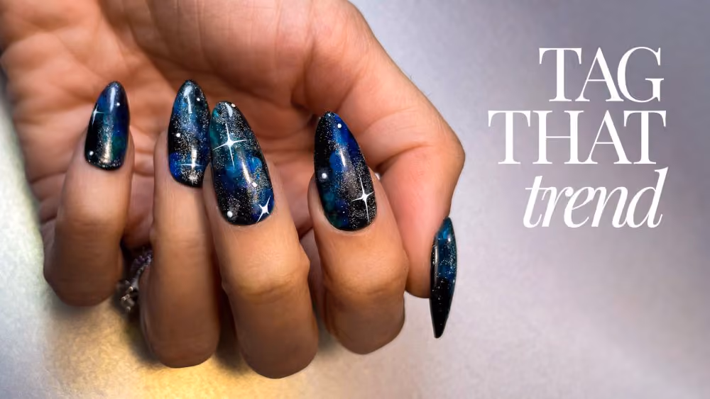 Night Sky Galaxy Nail Art Tutorial