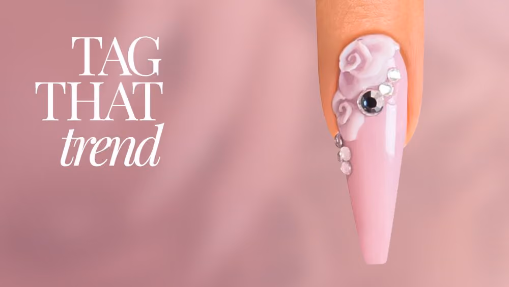 Sweet Embellishment 3D Floral Nail Art Tutorial