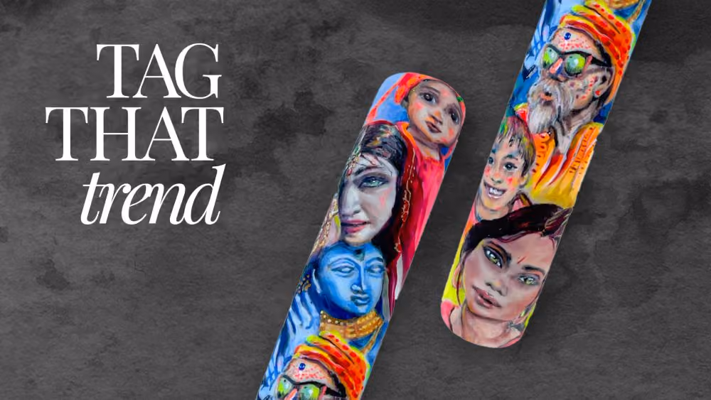 Character Portraiture Gel Nail Art Tutorial