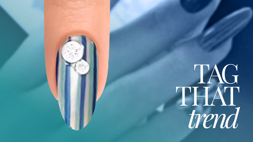 Pinstriped Gel Nail Art Tutorial