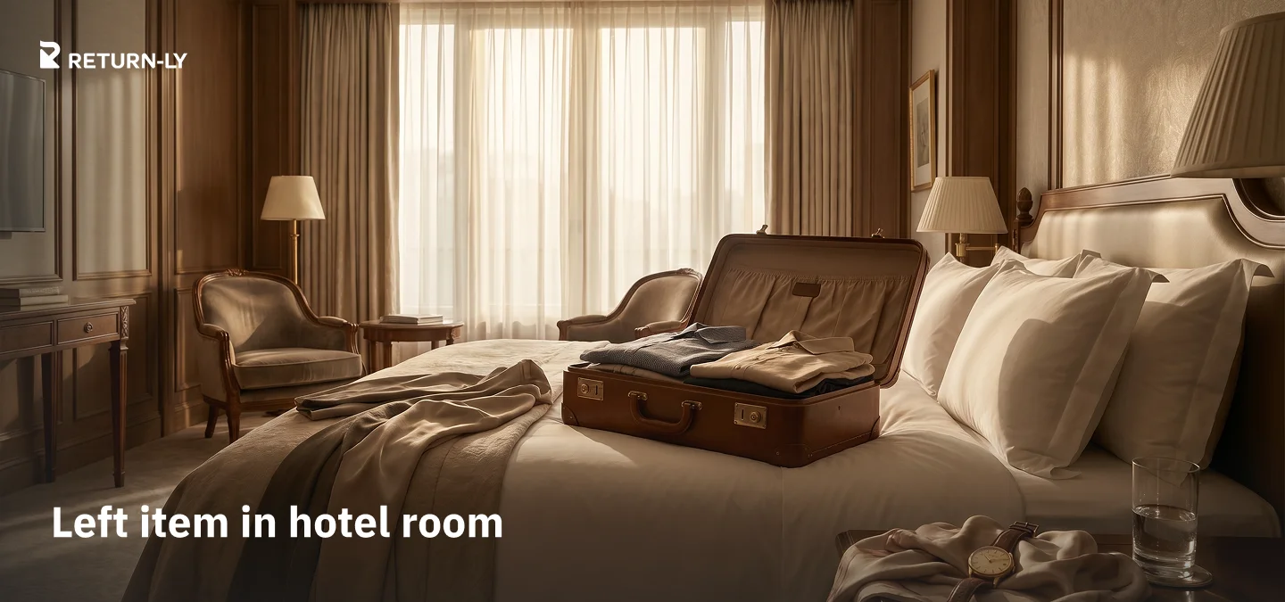 Left item in hotel room
