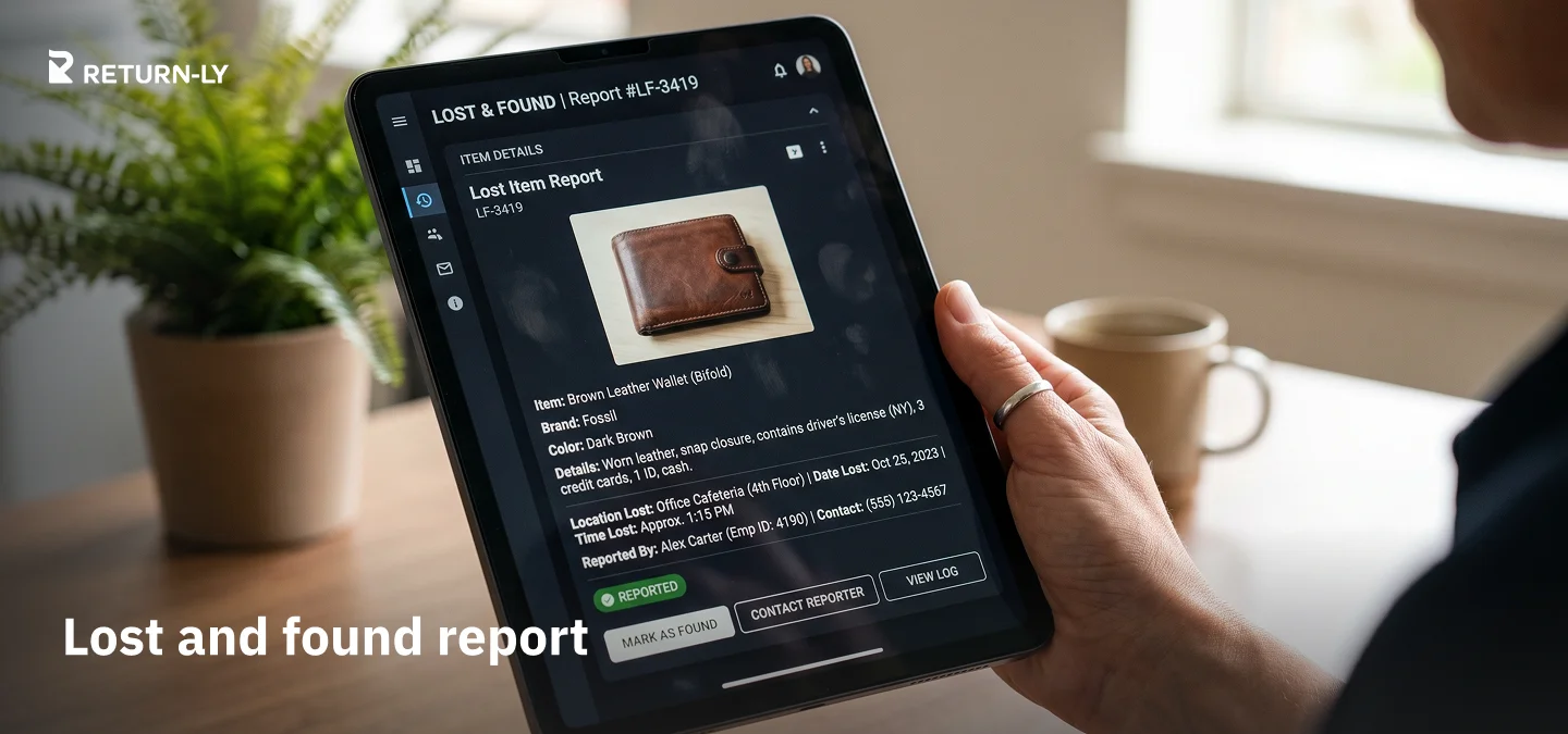 Lost and found report