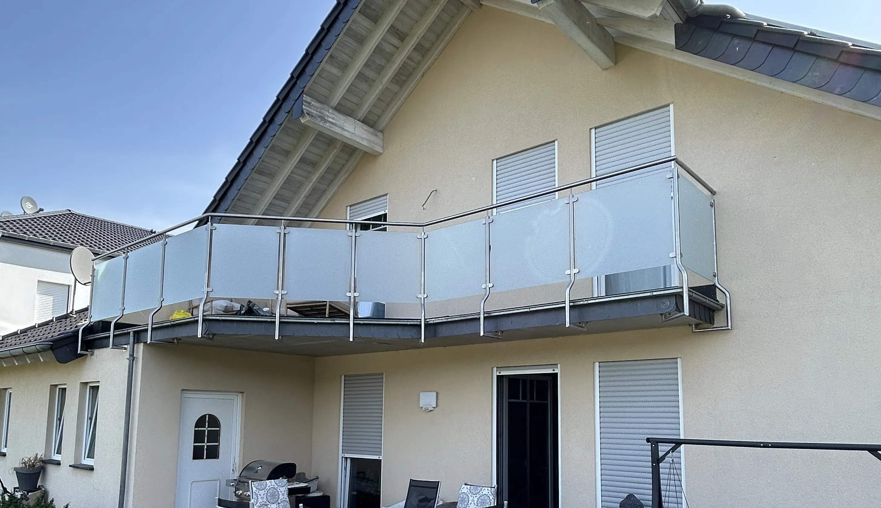 Balkonkonstruktion aus Stahl