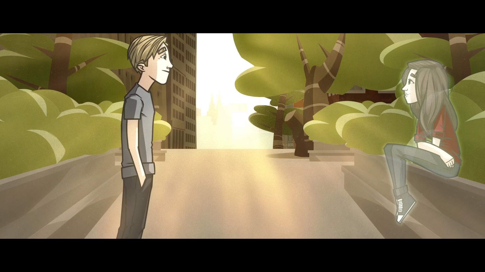 Nase eines weißen Flugzeugs vor einem gelben DHL-Gebäude an einem Flughafen.