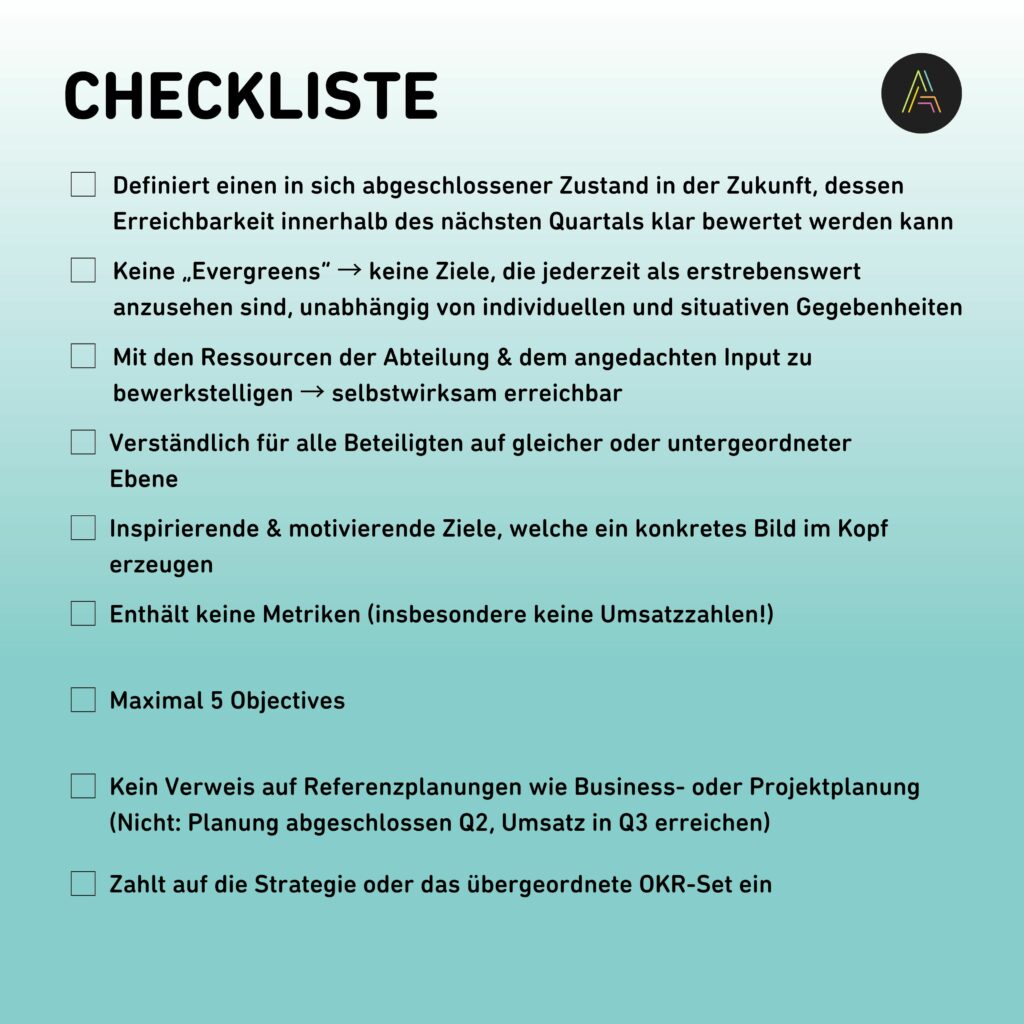 okr-objective-checkliste