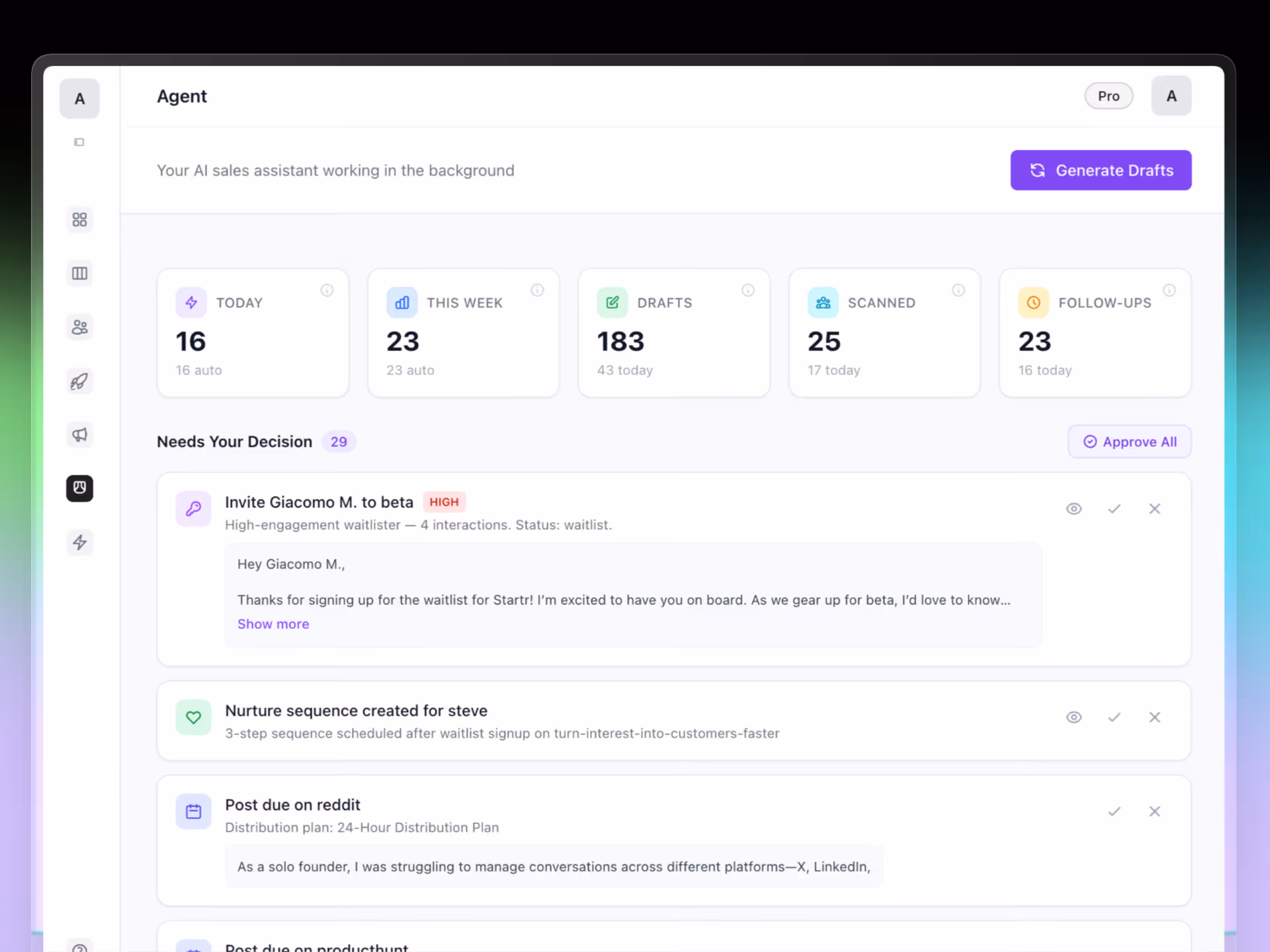 image of an individual using productivity software