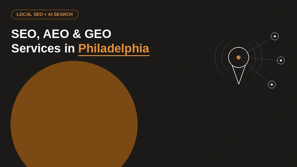 SEO, AEO and GEO services in Philadelphia to get found on Google, ChatGPT and AI search
