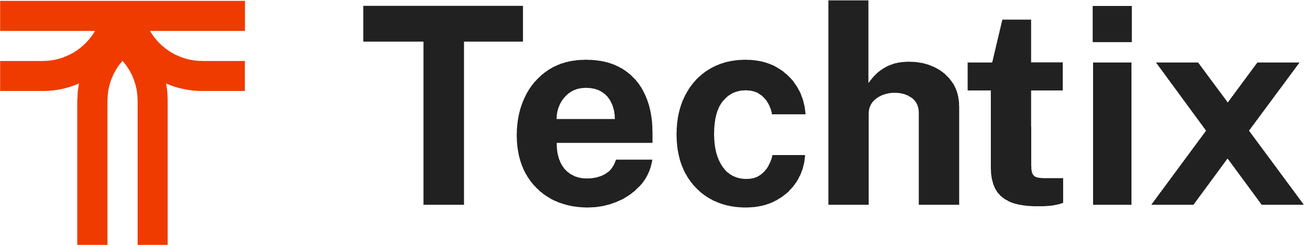 TechTix logo with a red stylized TT icon and black text spelling TechTix.