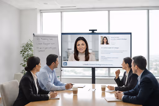 image of brainstorming session (for a productivity tools business)