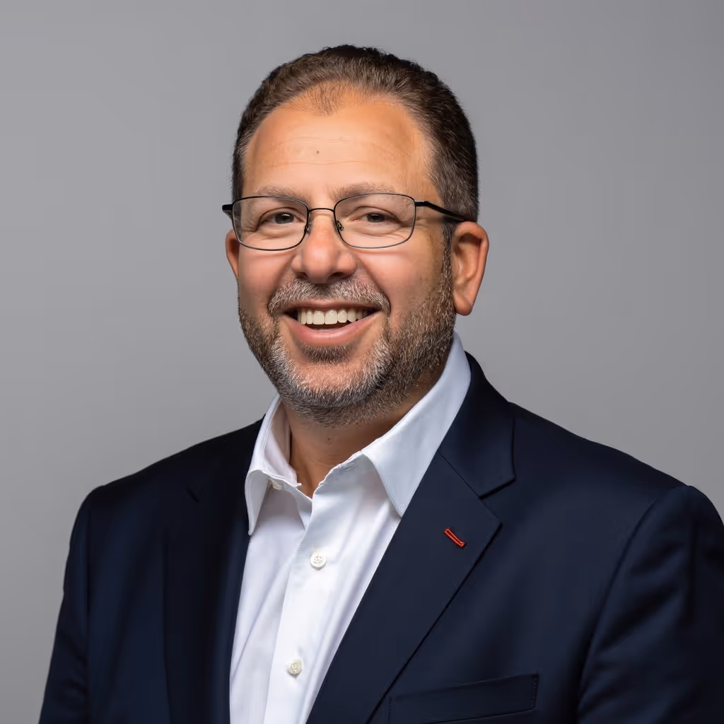 [headshot] image of customer giving a testimonial (for a ai biotech company)