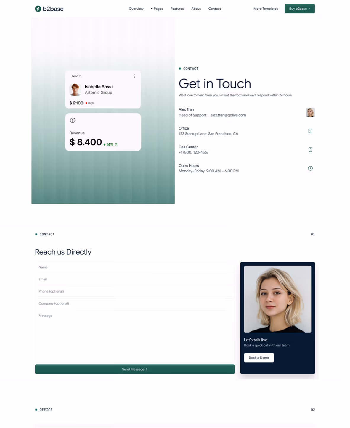 B2B SaaS Webflow template