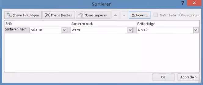CSV sortieren