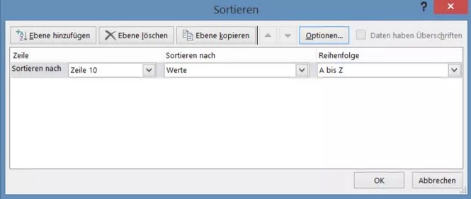 CSV sortieren