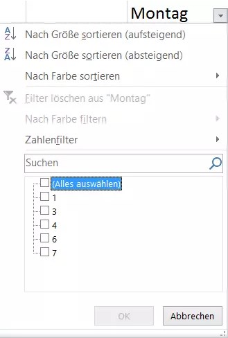 CSV sortierung