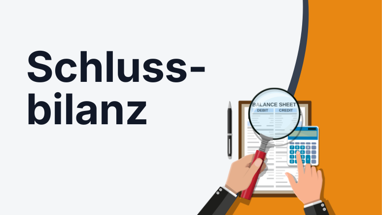 Schlussbilnaz in der Buchhaltung