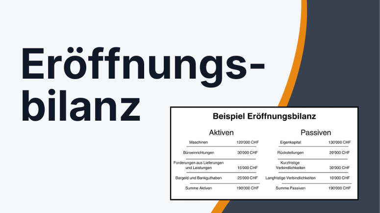 Eröffnungsbilanz Beispiel