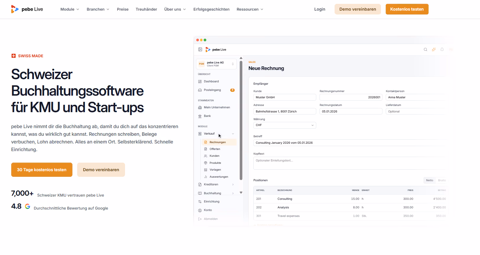 Das neue Design der Homepage