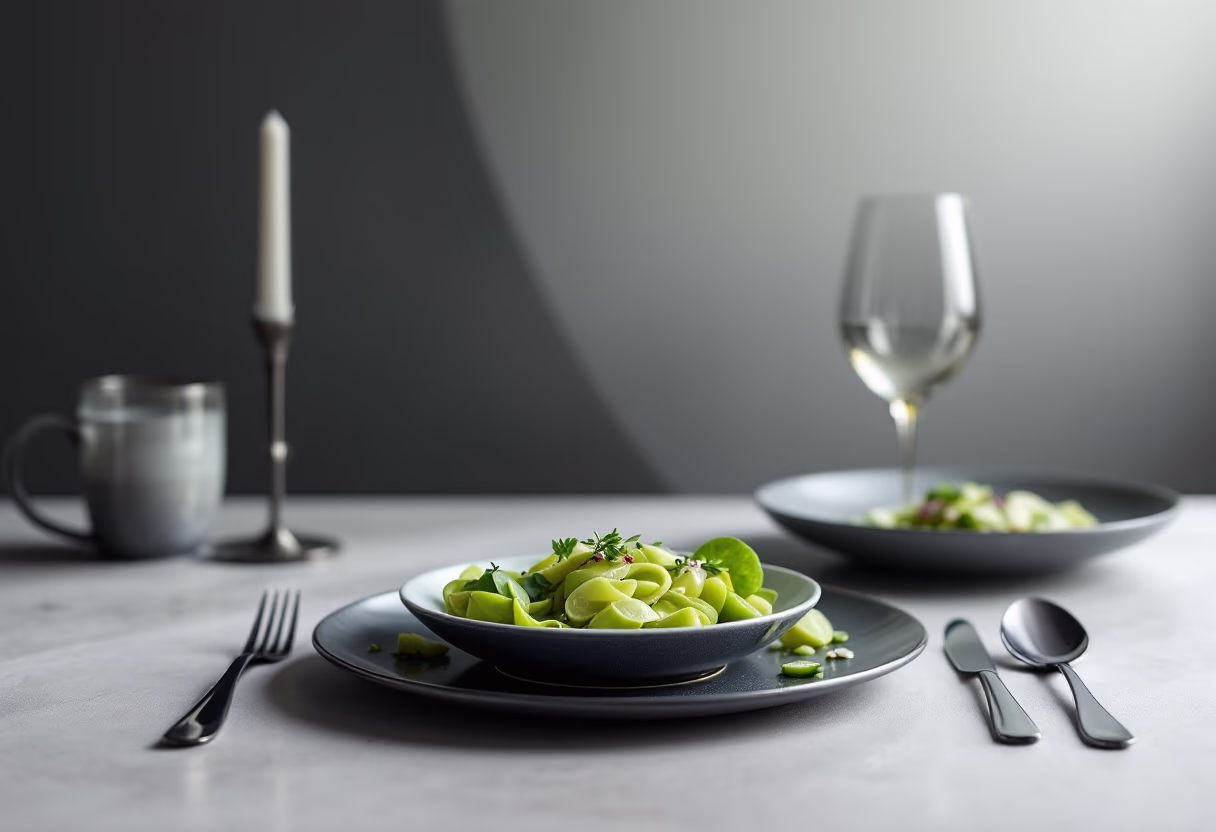 another image of curated seasonal dishes for a modern restaurant