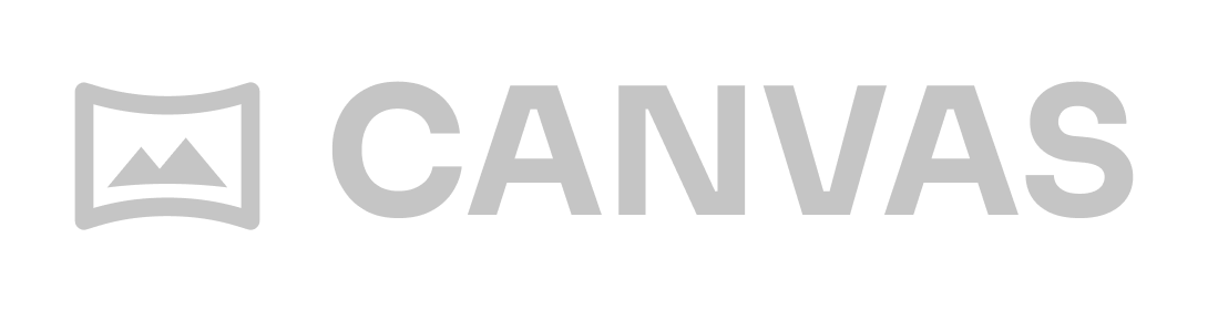 Canvas logo with stylized image icon and text.