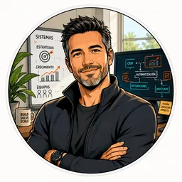 Ilustración de Ian - cofundador de Yocoya, negocio y sistemas